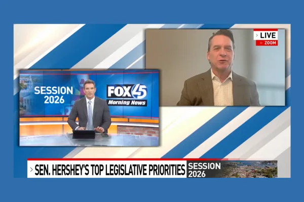 Senate Minority Leader Steve Hershey on Fox 45