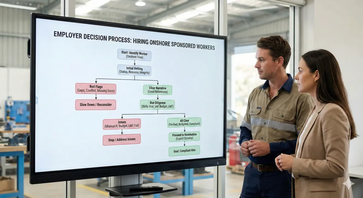 Hiring a Sponsored Worker Already in Australia: What Employers Need to Know