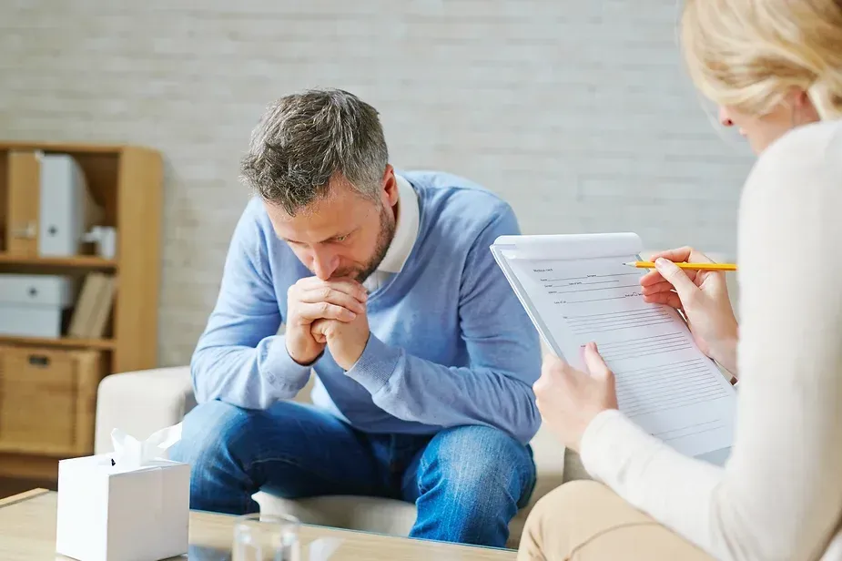 Man in Counseling