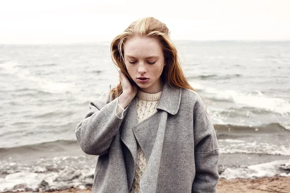 Thoughtful young woman