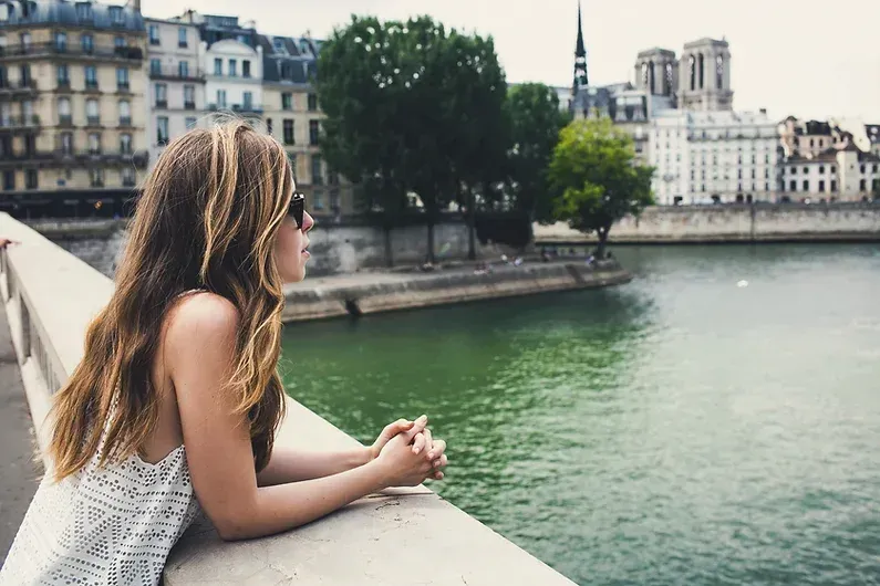 Woman on Bridge