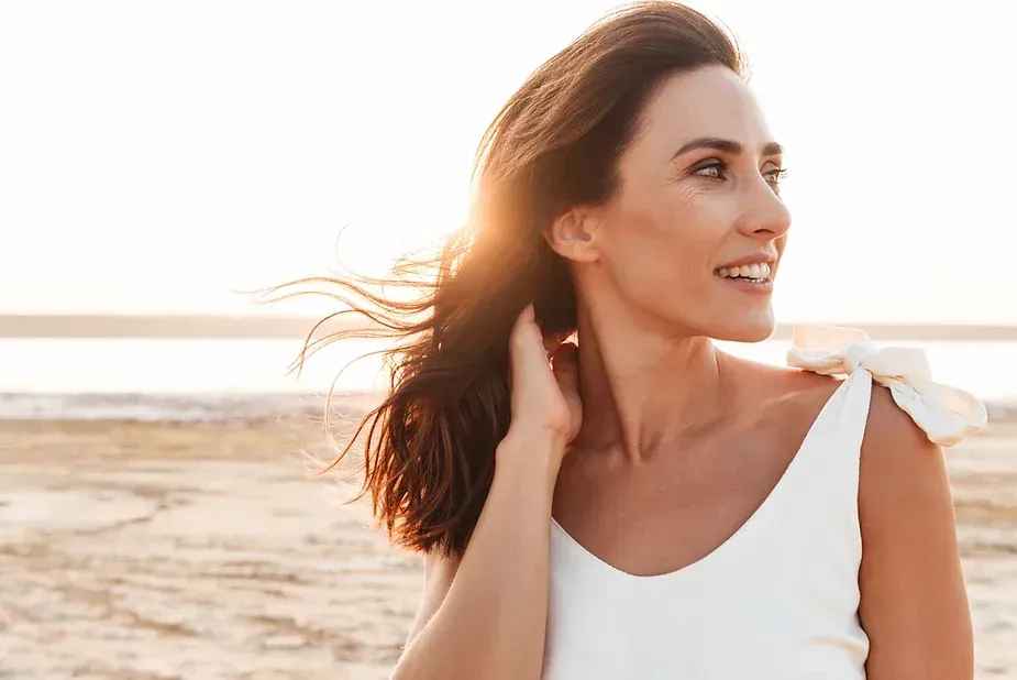 Woman on the beach