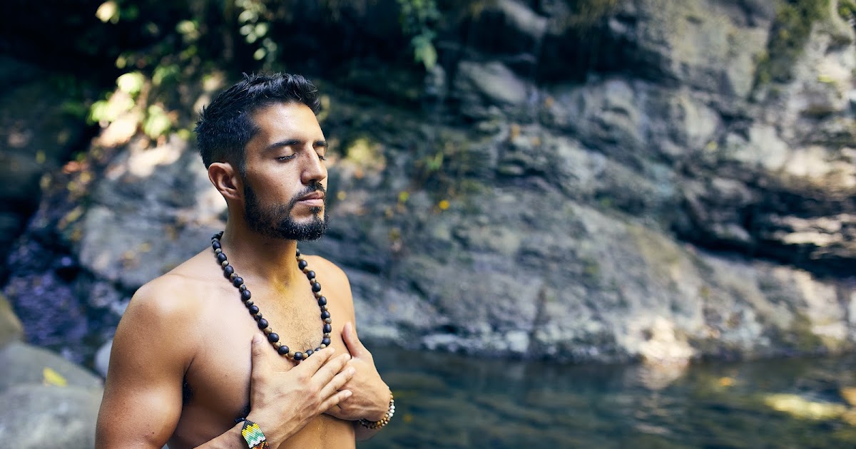 man meditating