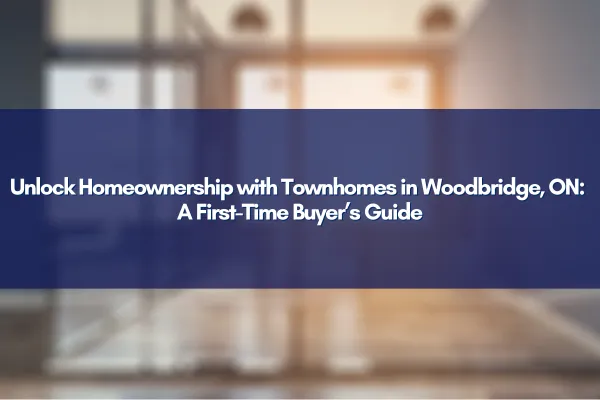 A picturesque row of modern townhomes, ideal for first-time buyers in Woodbridge, ON