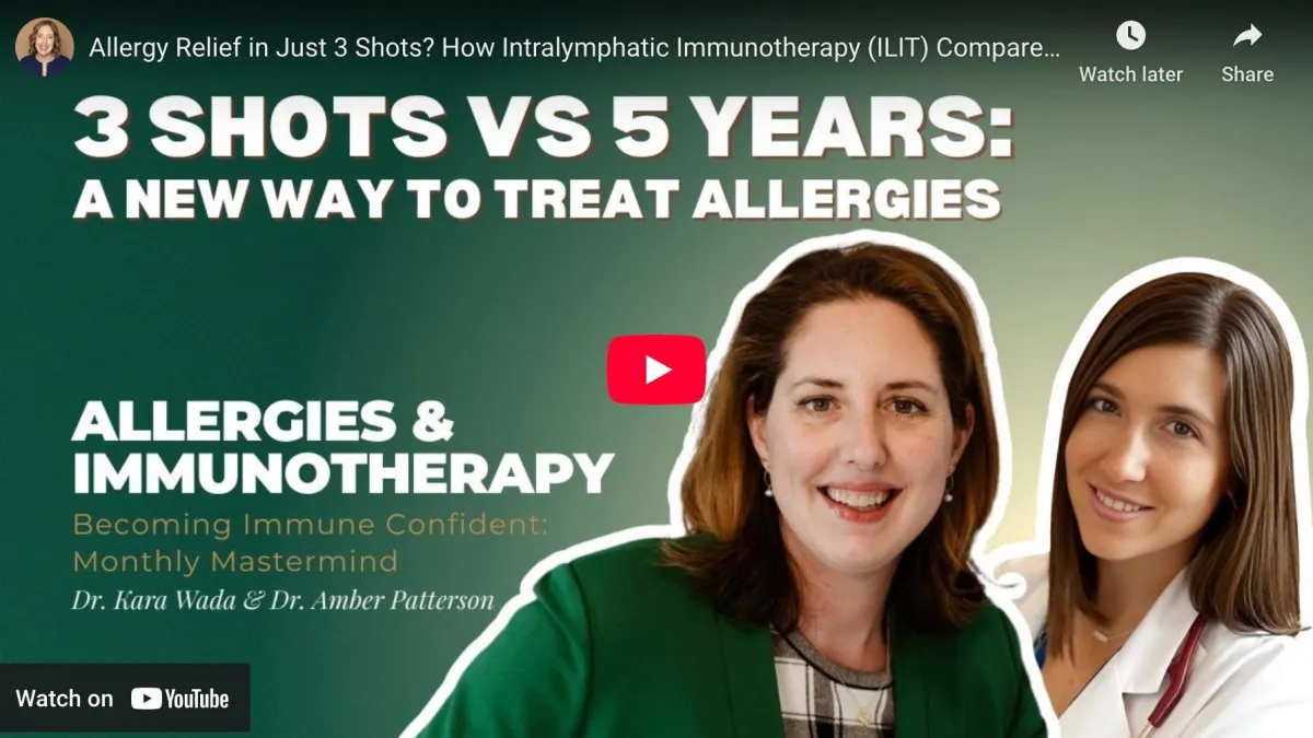 Allergy Relief in Just 3 Shots? How Intralymphatic Immunotherapy (ILIT) Compares to 5 Years of Allergy Shots