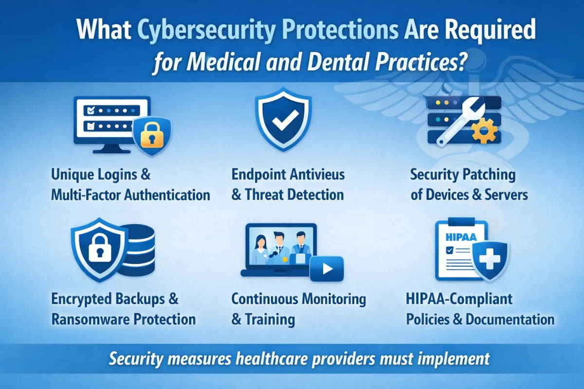 What Cybersecurity Protections Are Required for Medical and Dental Practices?