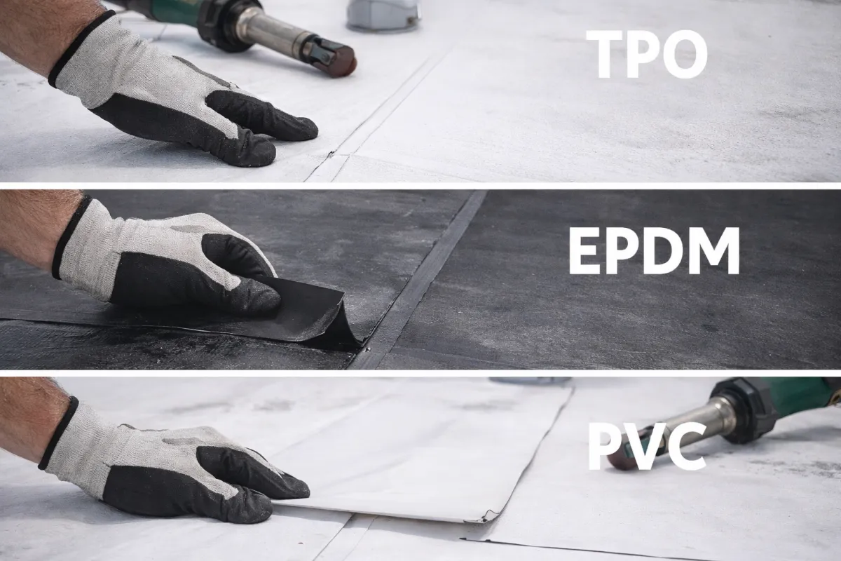 TPO vs EPDM vs PVC: Choosing the Right System