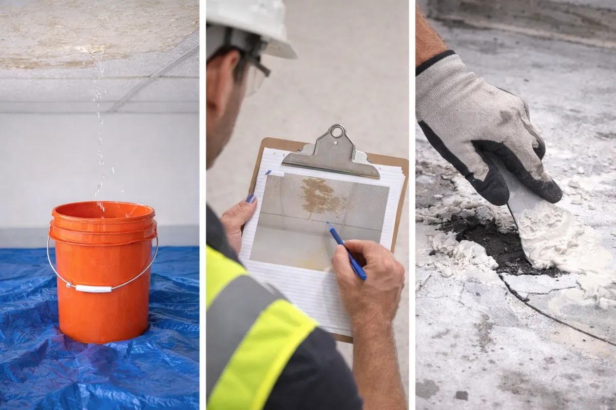 Leak Response Playbook: Stabilize, Document, Repair