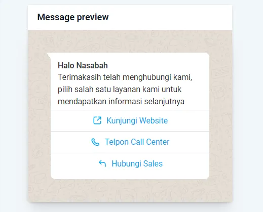Menyiapkan Template WhatsApp