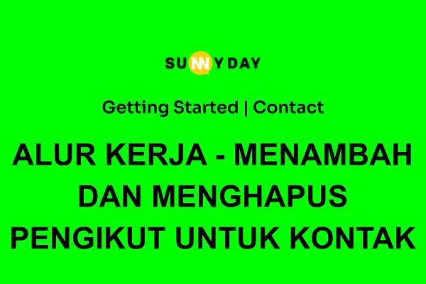 ALUR KERJA - MENAMBAH DAN MENGHAPUS PENGIKUT UNTUK KONTAK