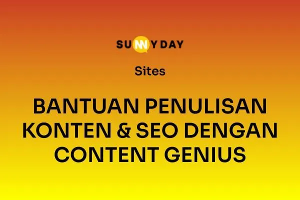 BANTUAN PENULISAN KONTEN & SEO DENGAN CONTENT GENIUS