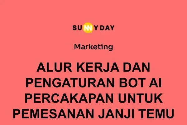 ALUR KERJA DAN PENGATURAN BOT AI PERCAKAPAN UNTUK PEMESANAN JANJI TEMU