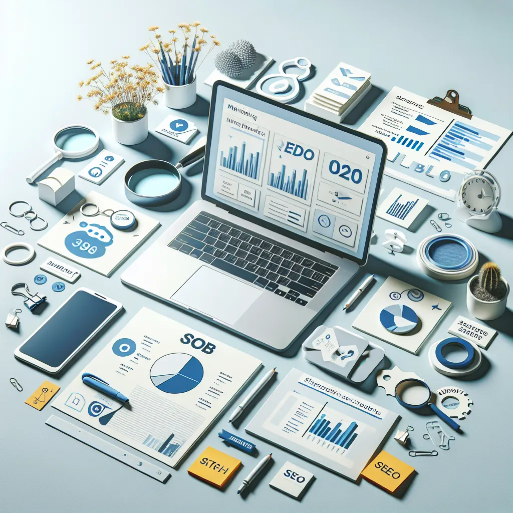 A computer showing the best SEO B2B tools for 2025