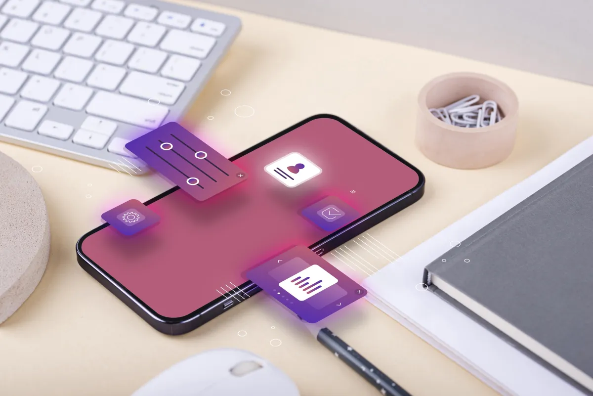Ohone with interface representing AI with pay per call