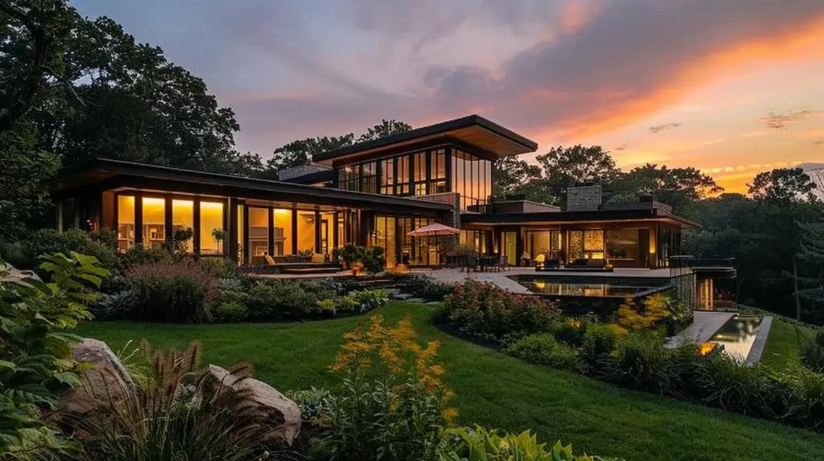 newly built house exterior
