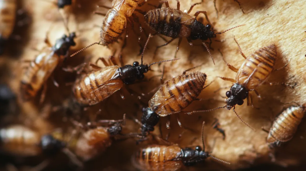 An image of bedbugs