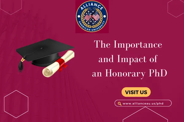 Alliance American University Honorary PhD