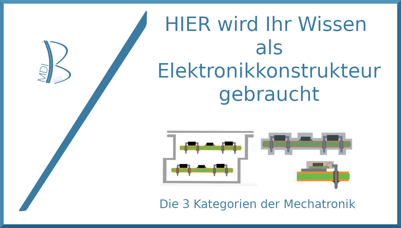 Hier wird Ihr Wissen als Elektronikkonstrukteur gebraucht - Die vielseitige Rolle des Elektronikkonstrukteurs in den drei Kategorien der Mechatronik
