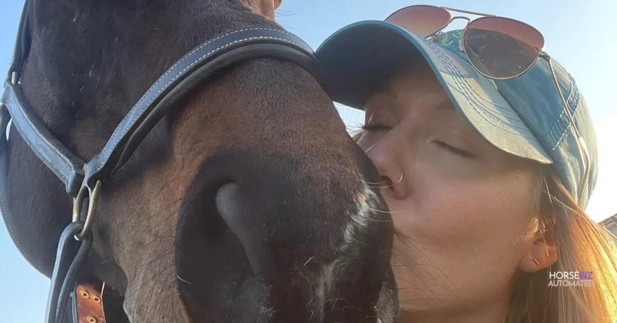 Kisses for the horse