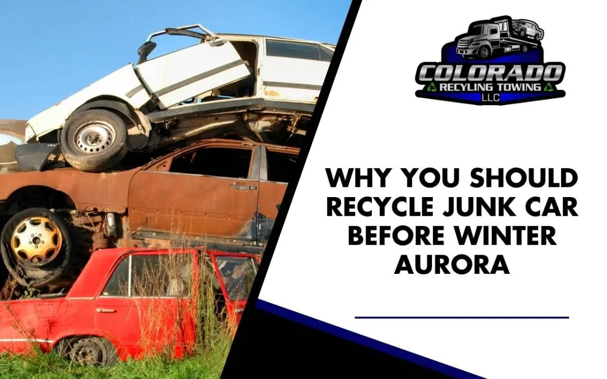 Recycle junk car before winter Aurora in your driveway