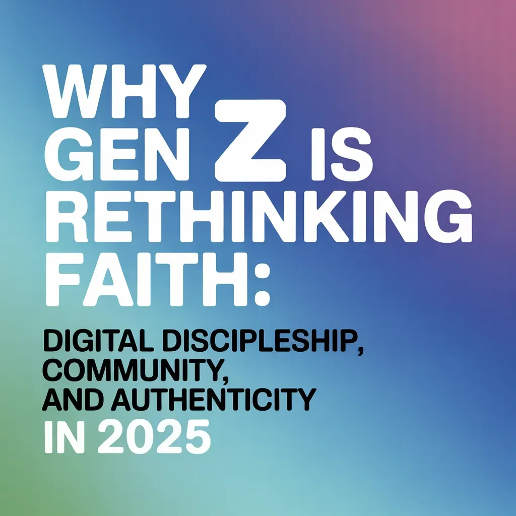 Why Gen Z Is Rethinking Faith: Digital Discipleship, Community, and Authenticity in 2025