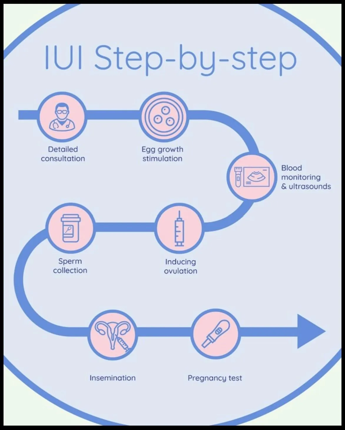 Steps in IUI
