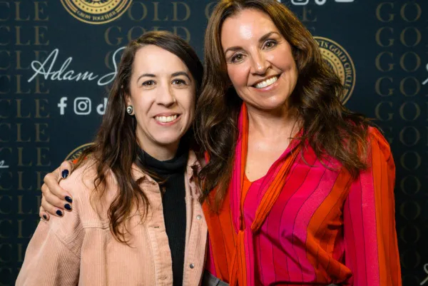 Emma Youell from Emma Youell Design Ltd is pictured with Levi Roots, founder of Reggae Reggae Sauce