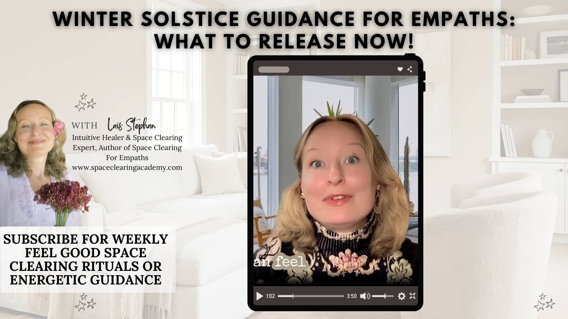 Winter Solstice Energy Reading for Empaths | Space Clearing, Boundaries & Renewal