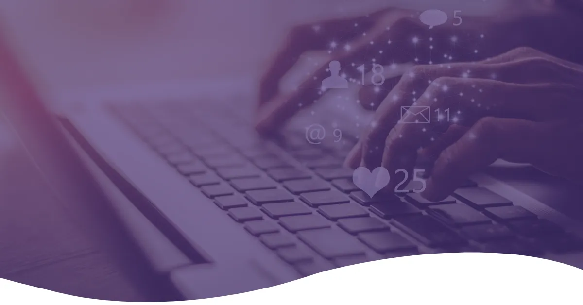 a photo of fingers on a keyboard with a purple overlayhors are introduced to the concept of lead magnets as a cool tool to take their book marketing to the next level. The post highlights the importance of building an email list and presents nine awesome lead magnet ideas