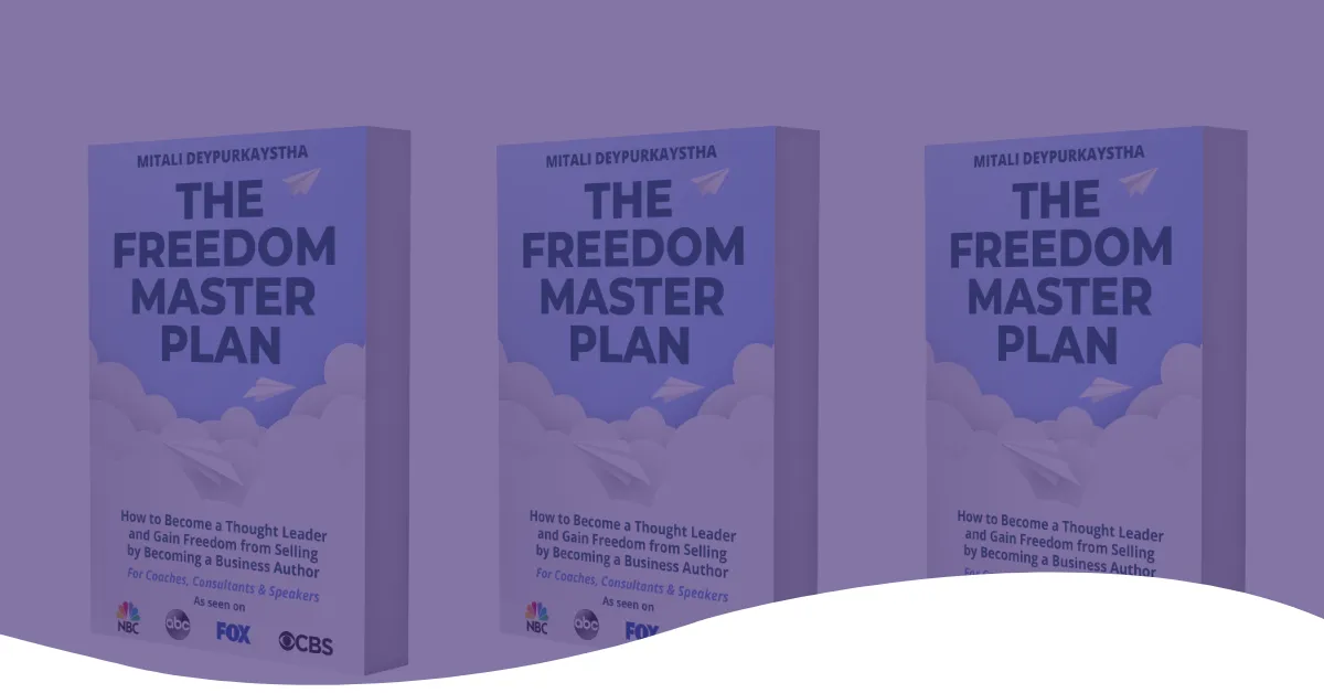 Mitali's book The Freedom Masterplan