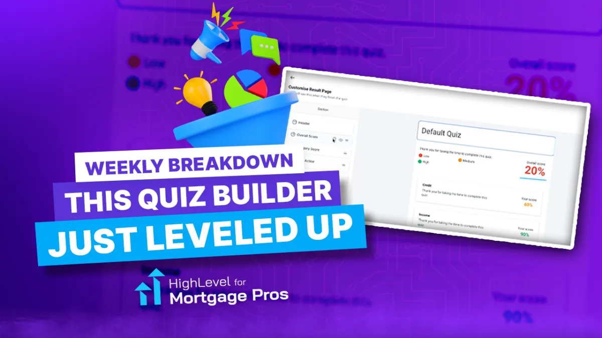 Quizzes That Convert & Recurring Webinars: This Week’s HighLevel Highlights