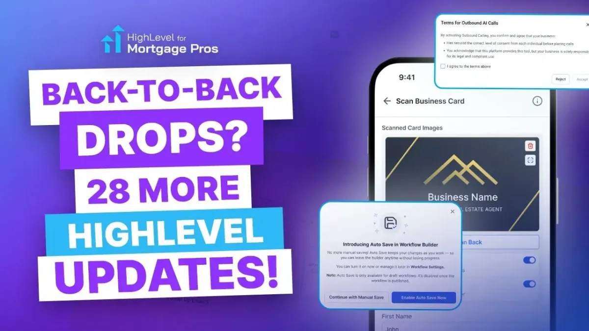 28 Power Updates Across AI, Workflows & Mobile: This Week’s HighLevel Highlights