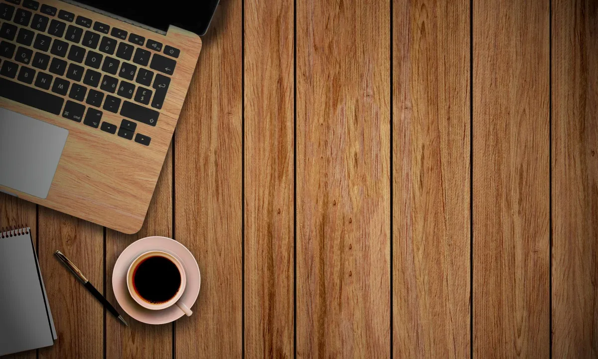 laptop on desk