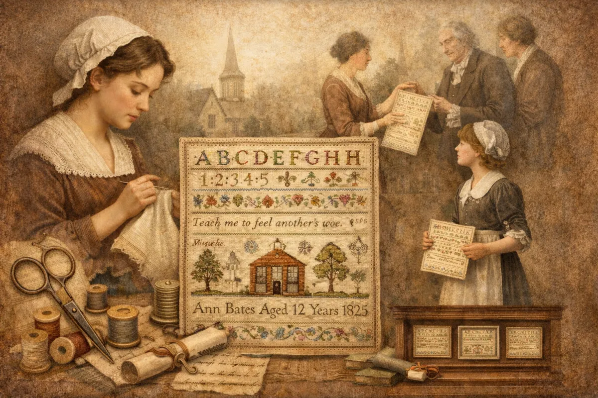 Quand les Marquoirs Servaient de CV : l’Histoire Méconnue de la Broderie au XIXe Siècle