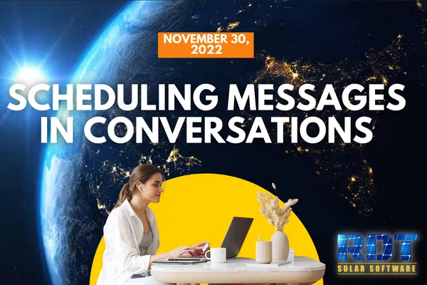 Scheduling Messages in Conversations