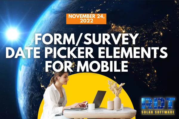 Form/Survey  Date Picker Elements for Mobile