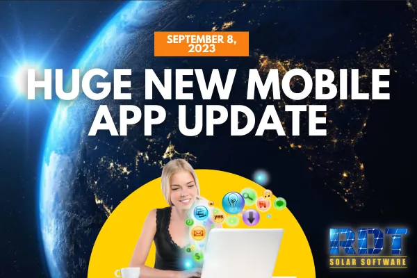 RDT Logo with text that says IHuge New Mobile App Update and date labelled 'Sep 8, 2023'