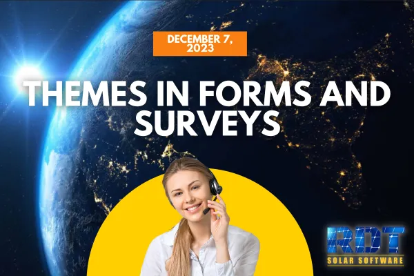 Themes in Forms and Surveys