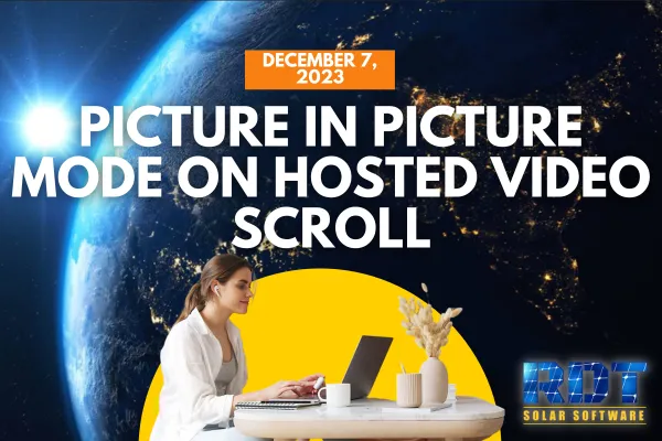 Picture in Picture Mode on Hosted Video Scroll