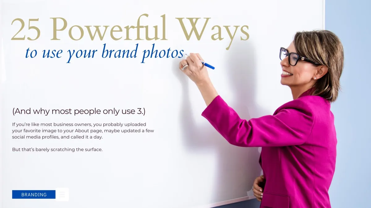 Brand Image of Business coach using whiteboard