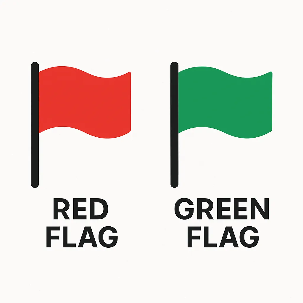 red green flags