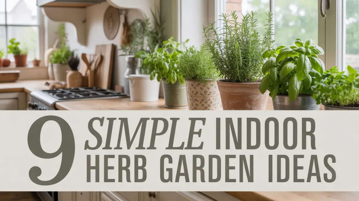 9 Simple Indoor Herb Garden Ideas for Busy Women Who Want Fresh Herbs