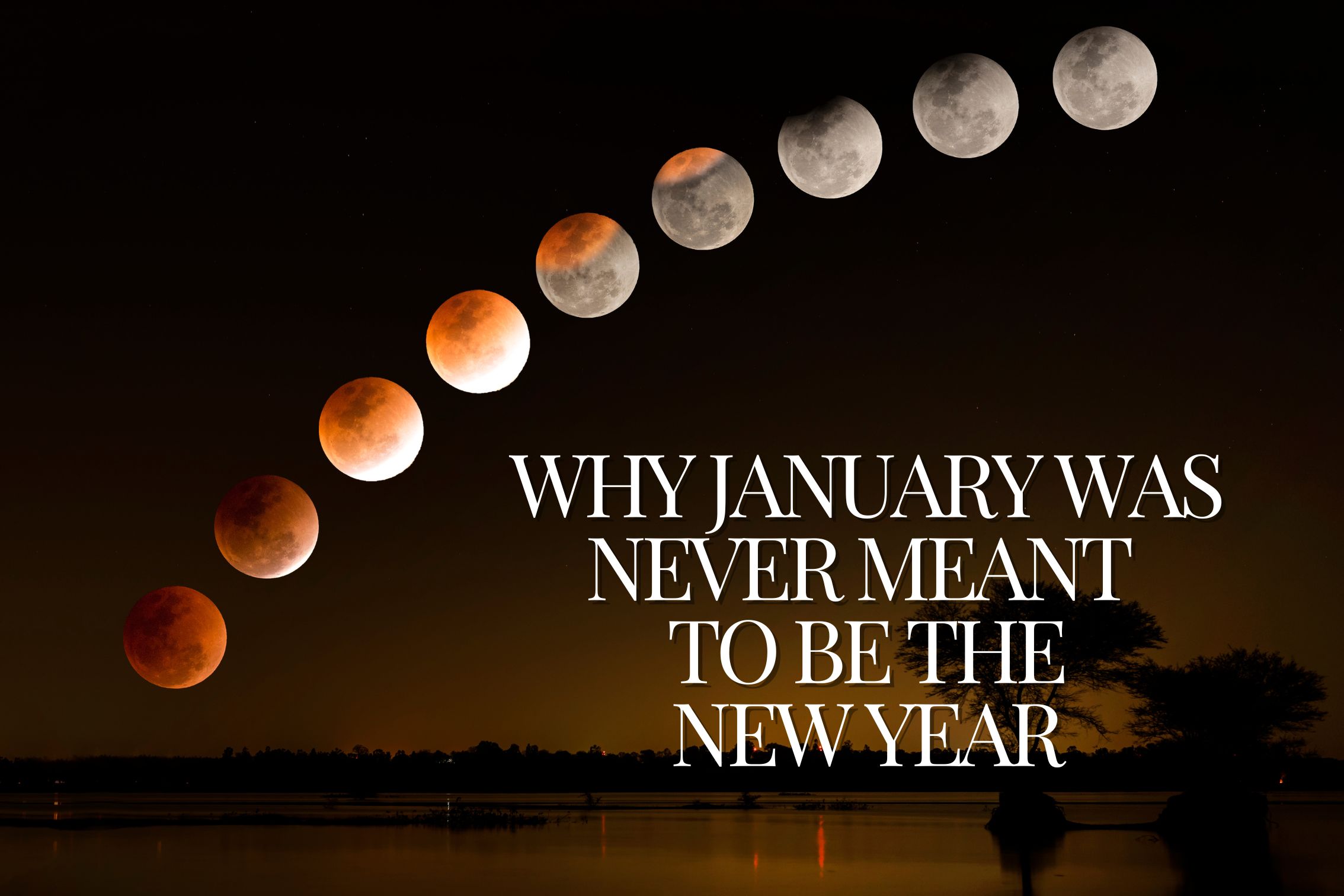 the lunar cycle in dusk