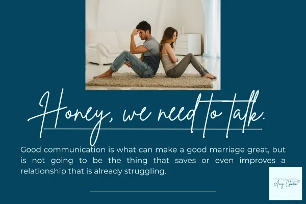 Honey, we need to talk.