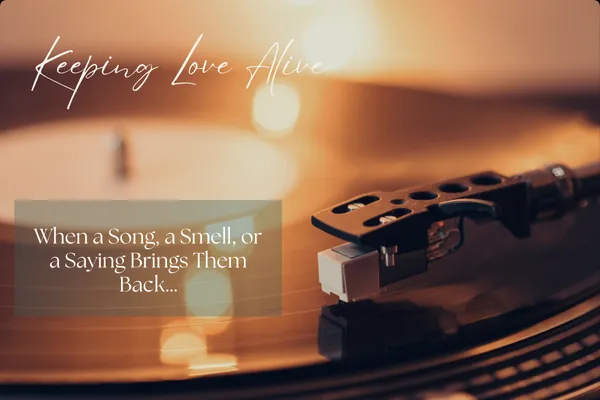 Record album with quote