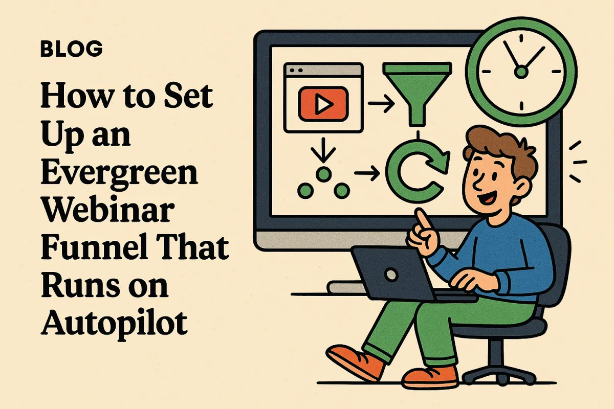 How to Set Up an Evergreen Webinar Funnel That Runs on Autopilot (Even While You're Sleeping)
