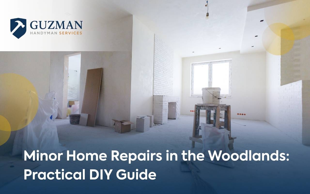 Safe drain clearing for Minor Home Repairs in the Woodlands