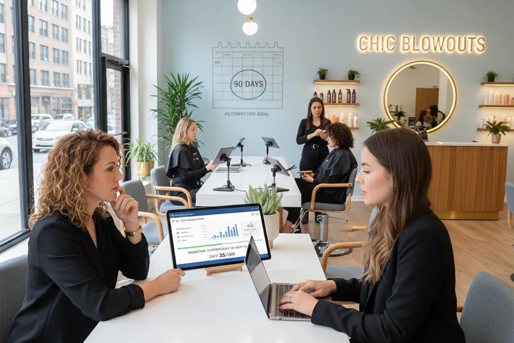 GoogleビジネスプロフィールとGoHighLevelで実現する理美容室の集客の自動化ロードマップ