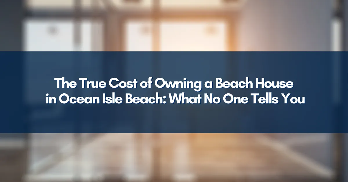 Luxury beachfront property at Ocean Isle Beach, NC