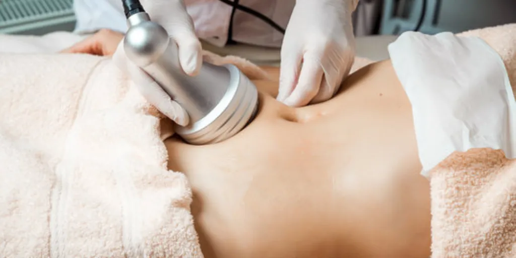 Woman Having Body Contouring Treatment